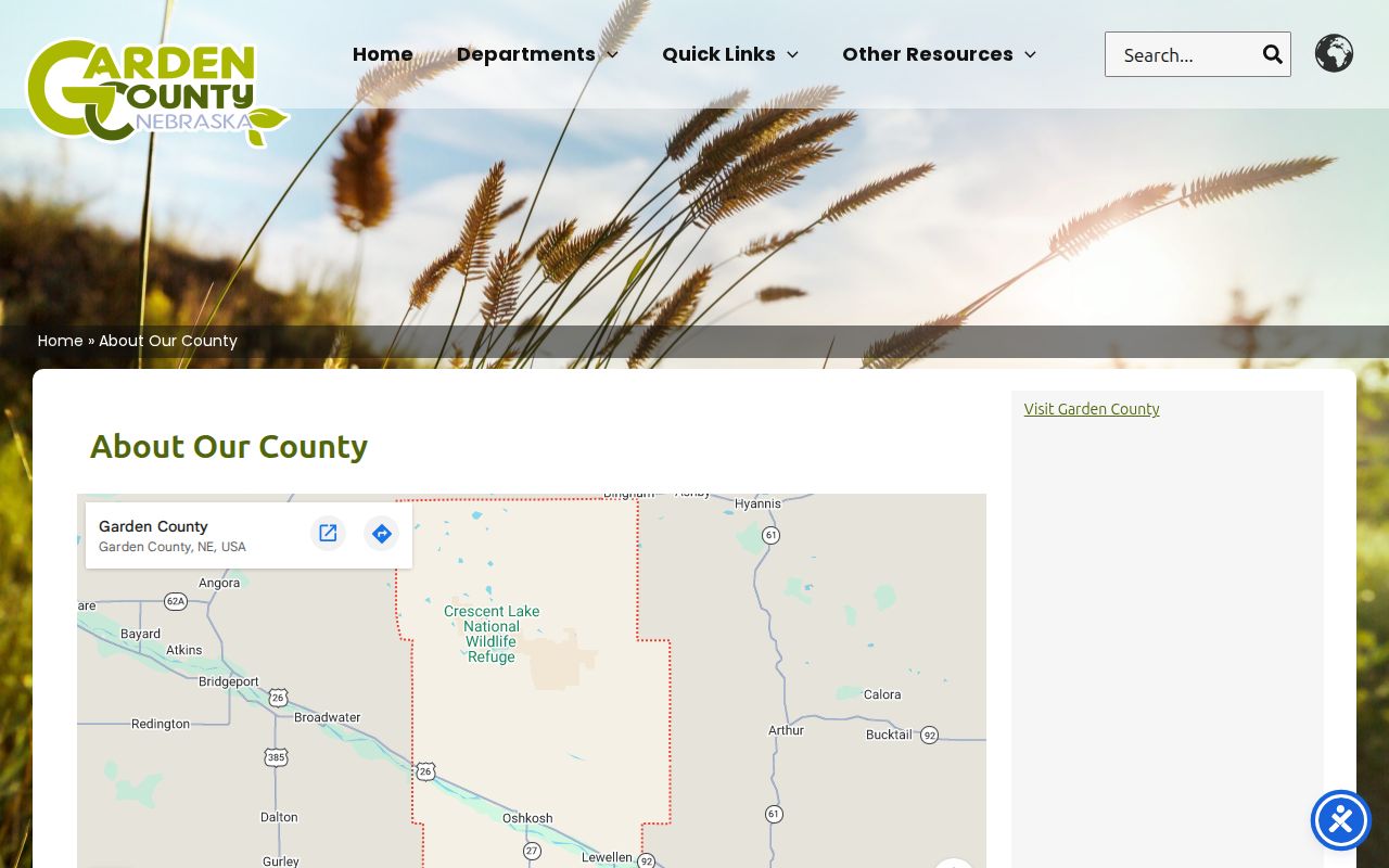 Garden County court docket county seat and local courthouse context